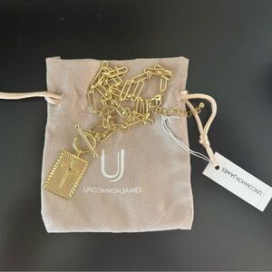 BRAND NEW: Uncommon James Gold Link Necklace with Pendant
